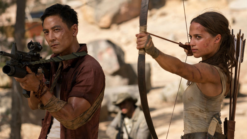 Daniel Wu lends a hand in Tomb Raider.